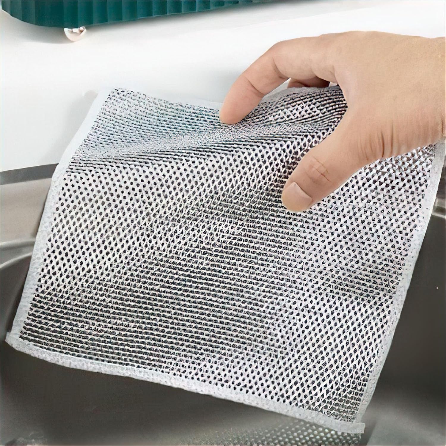 One-sided Multipurpose Microfiber Cloths Scrubber (1 Pc  20x20 Cm) One-sided Multipurpose Microfiber Cloths Scrubber (1 Pc  20x20 Cm)